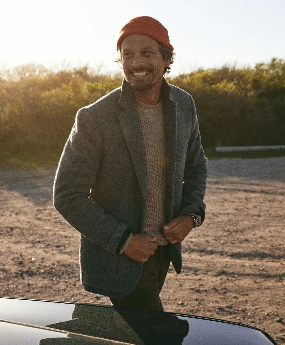 Outerknown Ambassador Blazer in Heather Grey