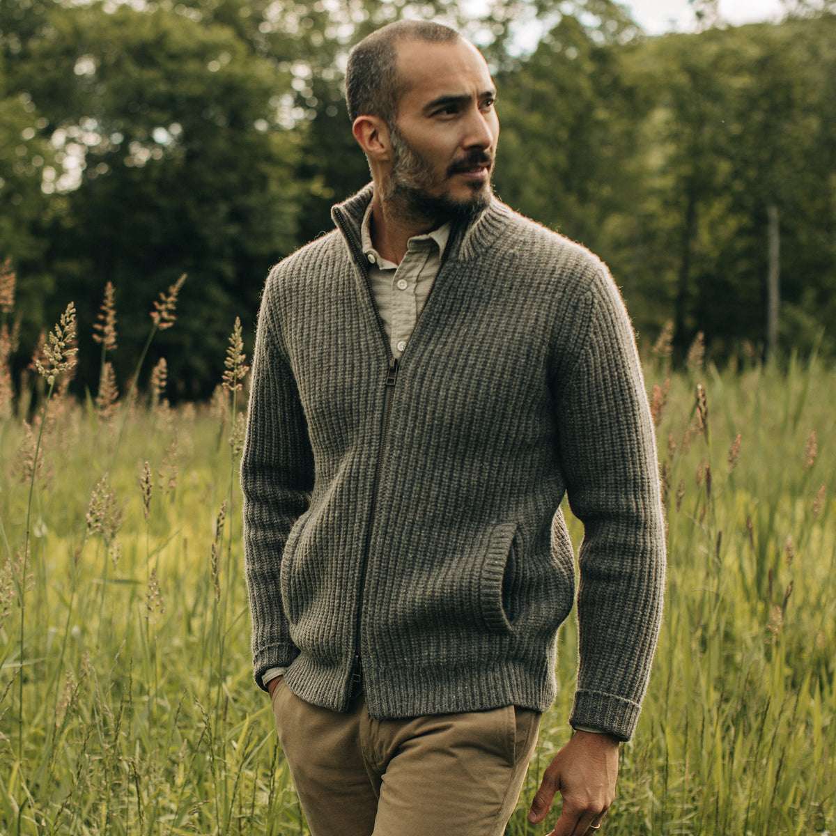 The Taylor Stitch Fisherman Full-Zip Sweater