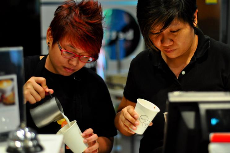 Jean and Shirley Bettr Barista