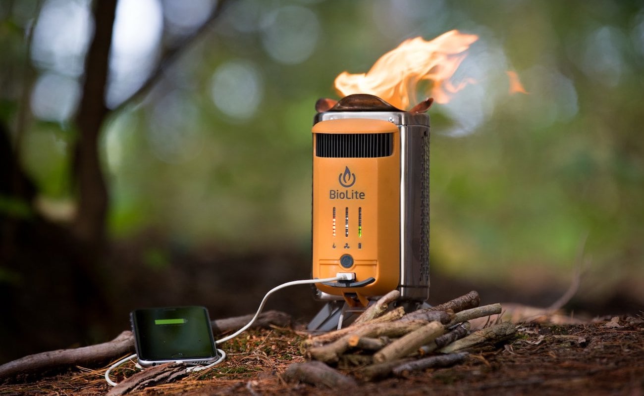 Sustainable Camping Gear - Electricity Generating Wood Camp Stove